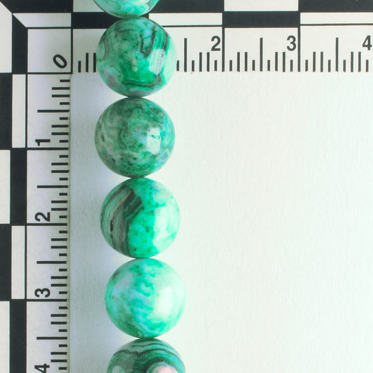 Crazy Lace Agate, Dyed - 8" strand