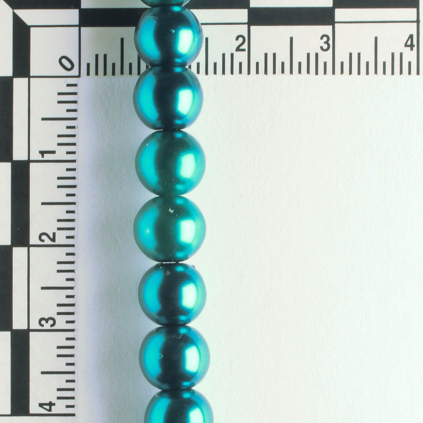 8mm Glass Pearls - 8" strand