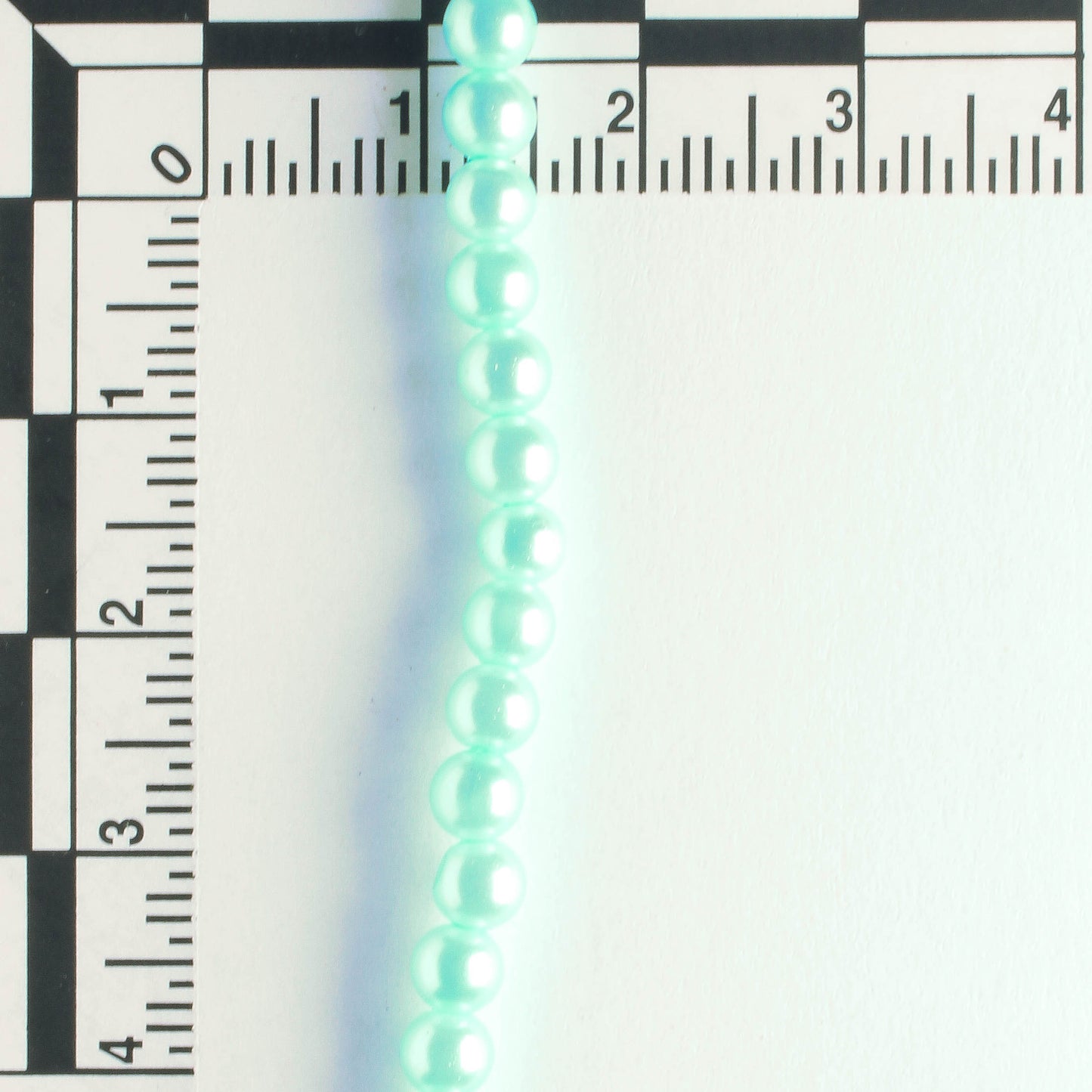 4mm Glass Pearls - 8" strand