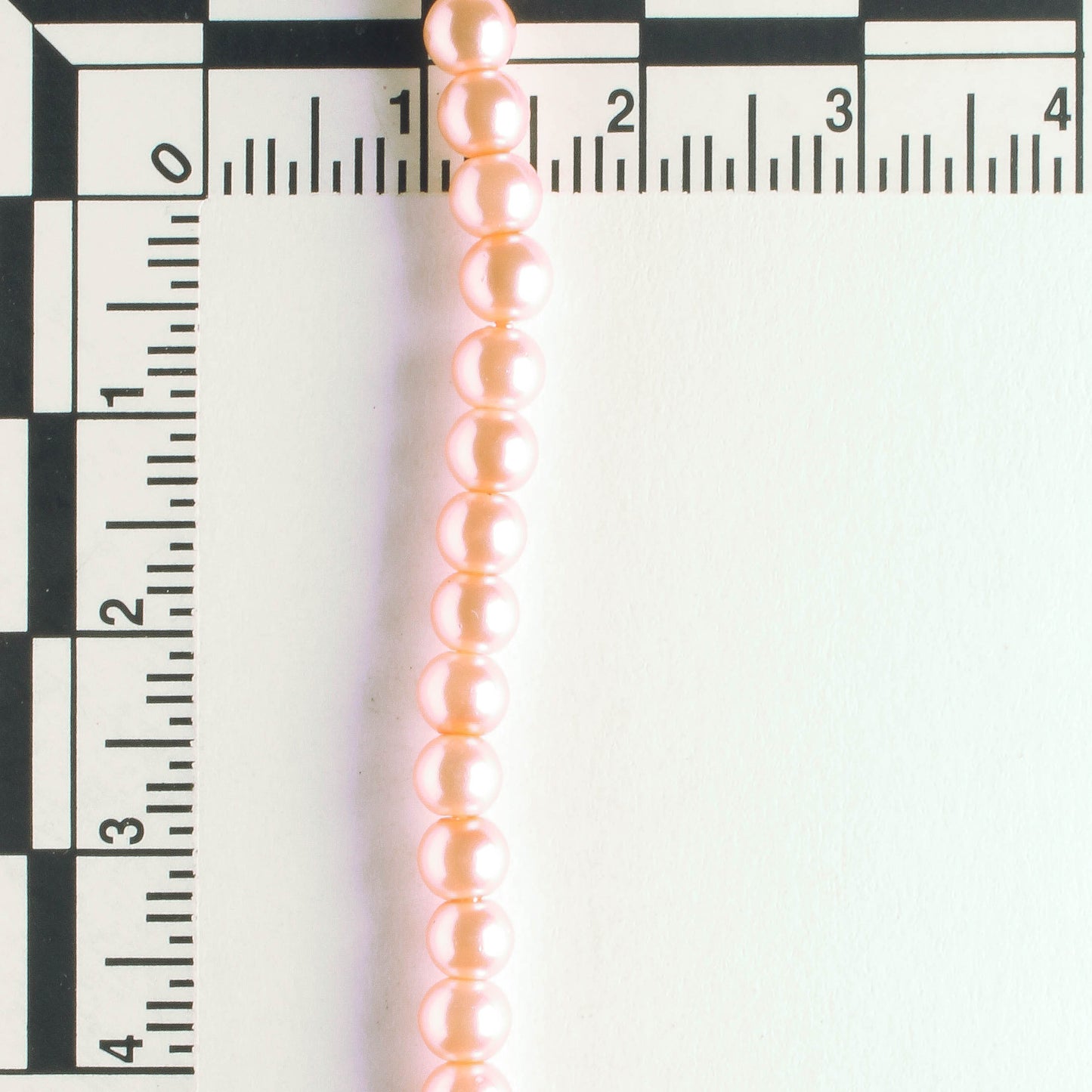 4mm Glass Pearls - 8" strand