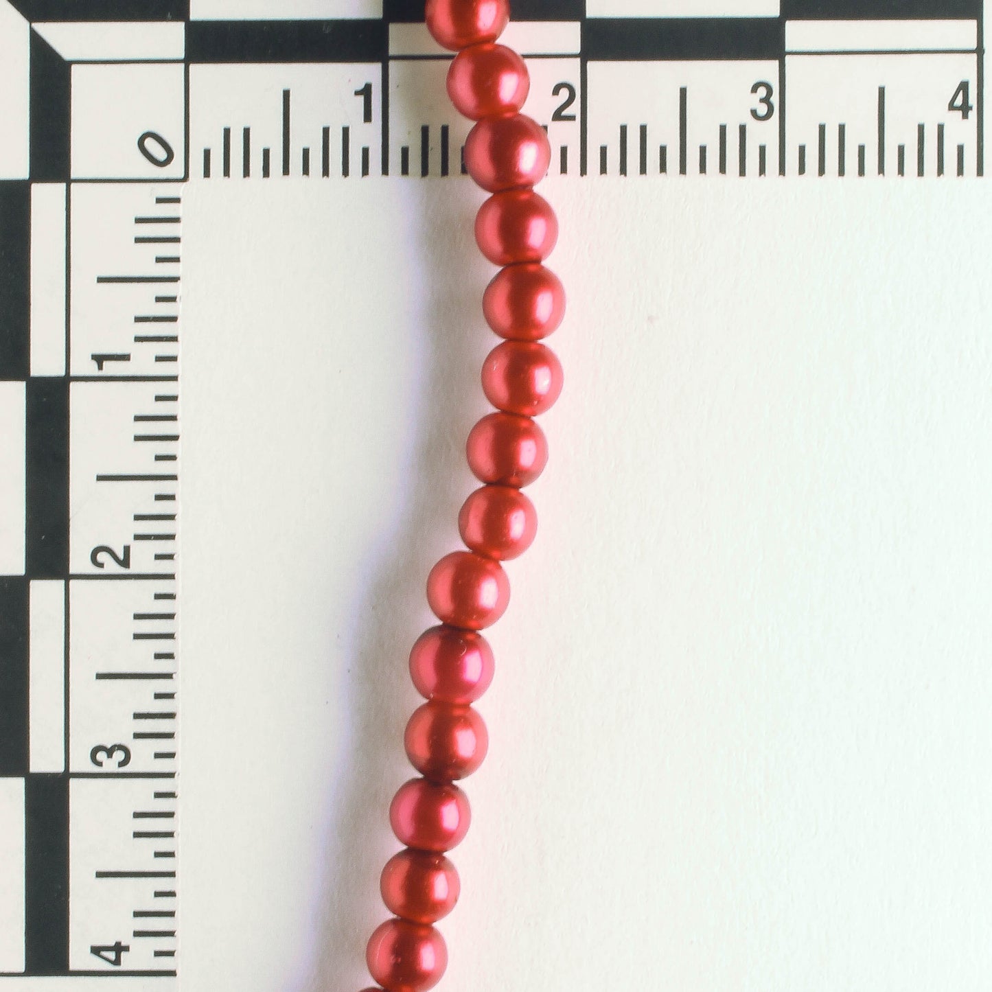 4mm Glass Pearls - 8" strand