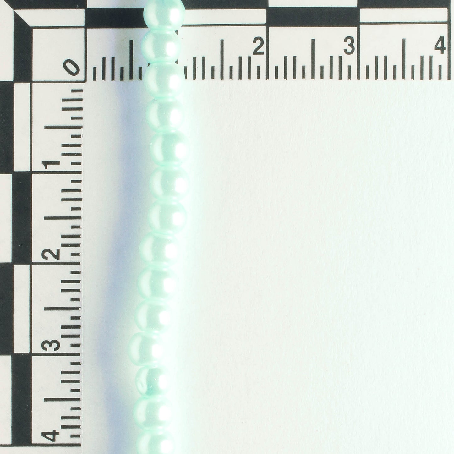 4mm Glass Pearls - 8" strand