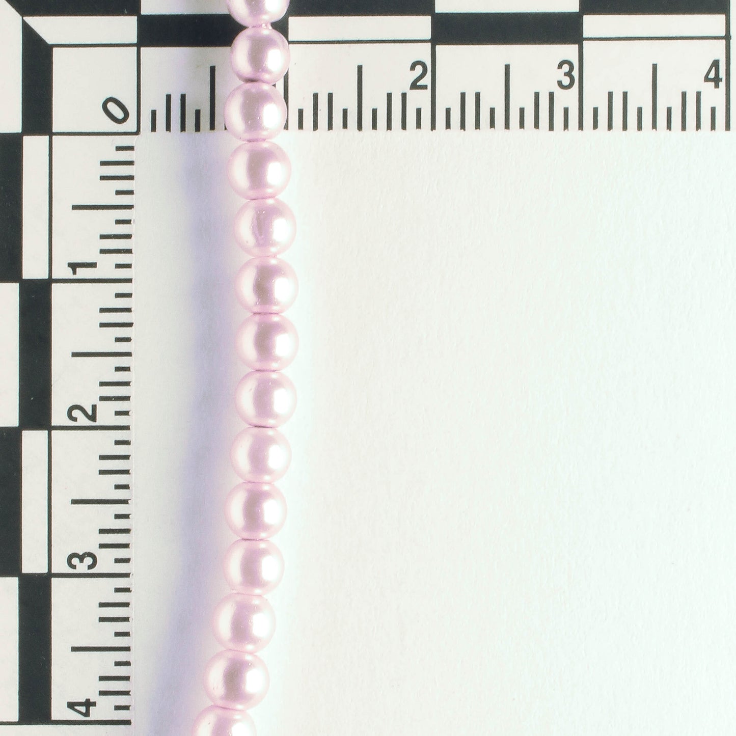 4mm Glass Pearls - 8" strand