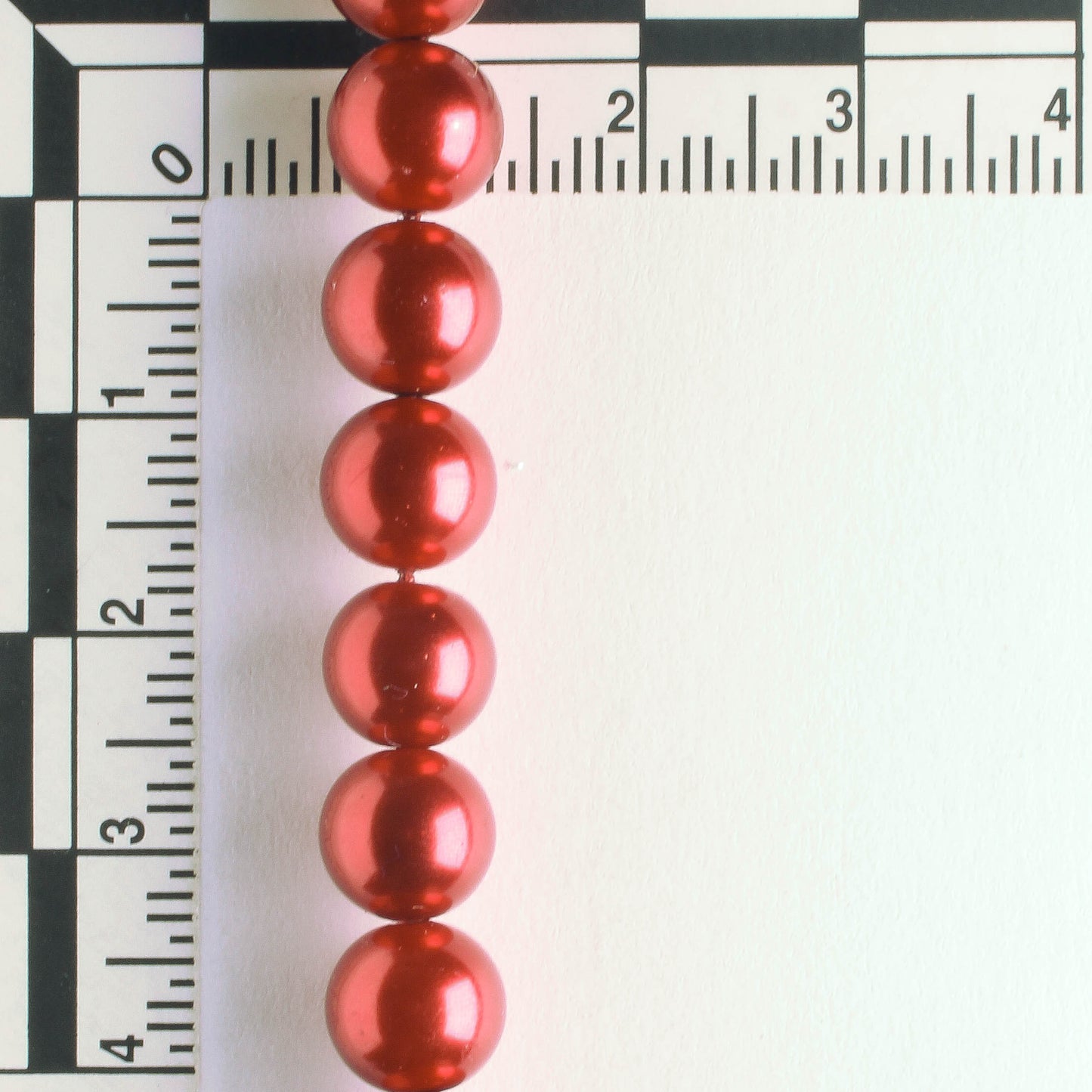 8mm Glass Pearls - 8" strand