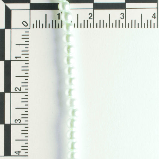 3mm Glass Pearls - 8" strand