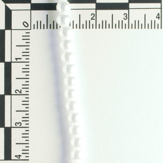 4mm Glass Pearls - 8" strand