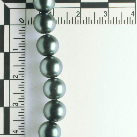 8mm Glass Pearls - 8" strand