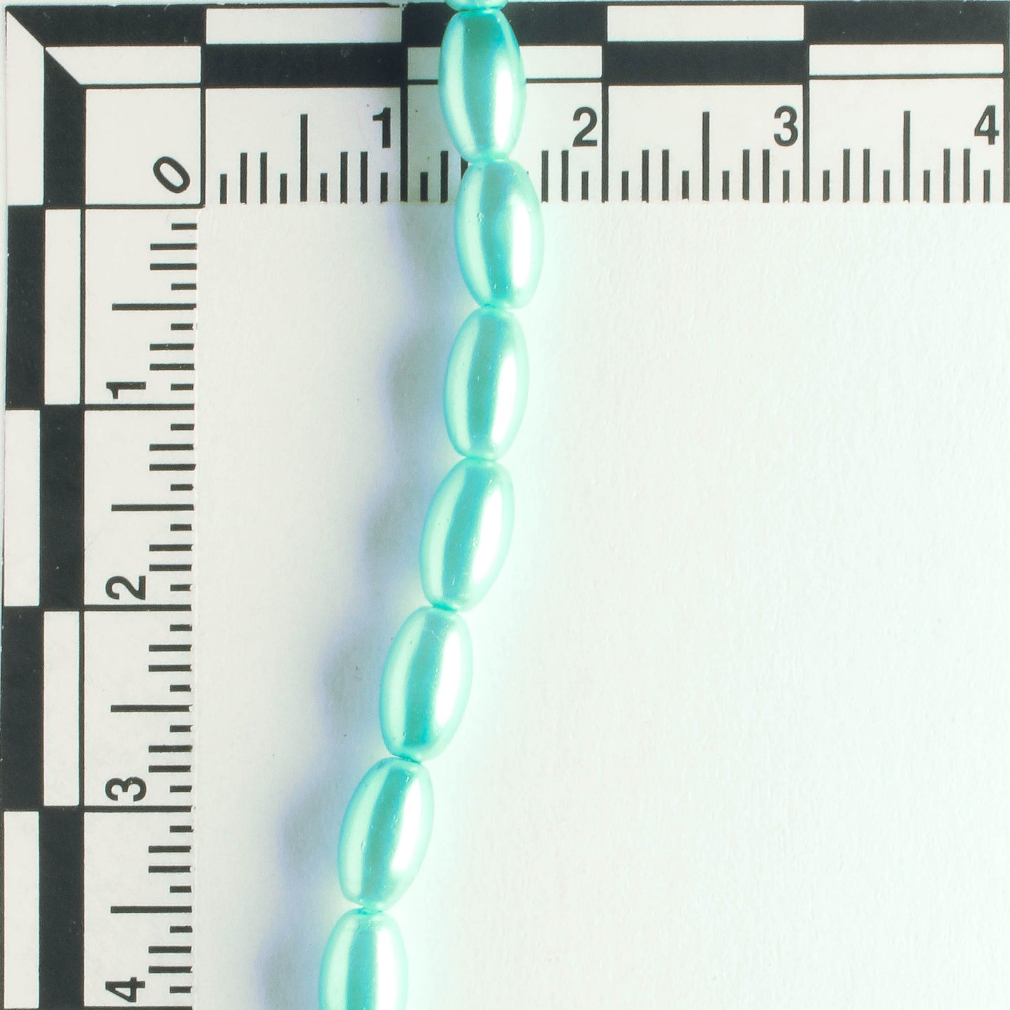 7mm x 4mm Glass Pearl - 8" strand