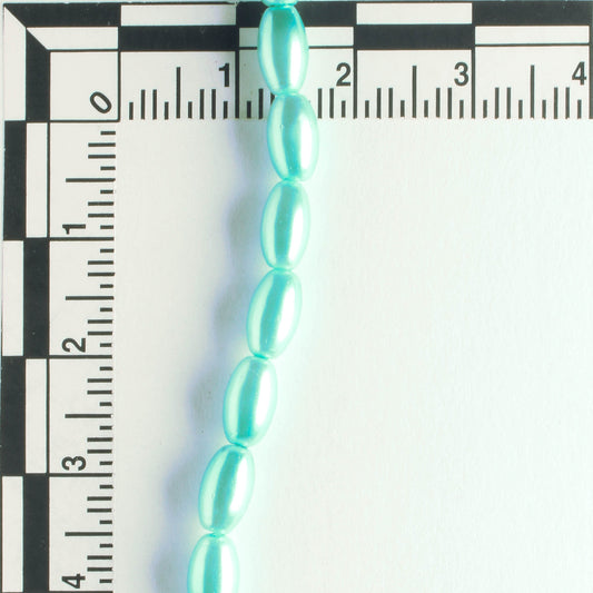 7mm x 4mm Glass Pearl - 8" strand