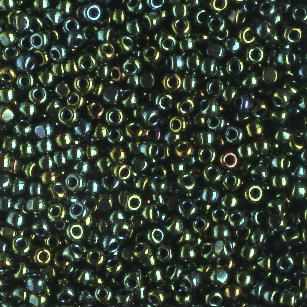 15/0 Charlotte Metallic Iris Green - 5 grams