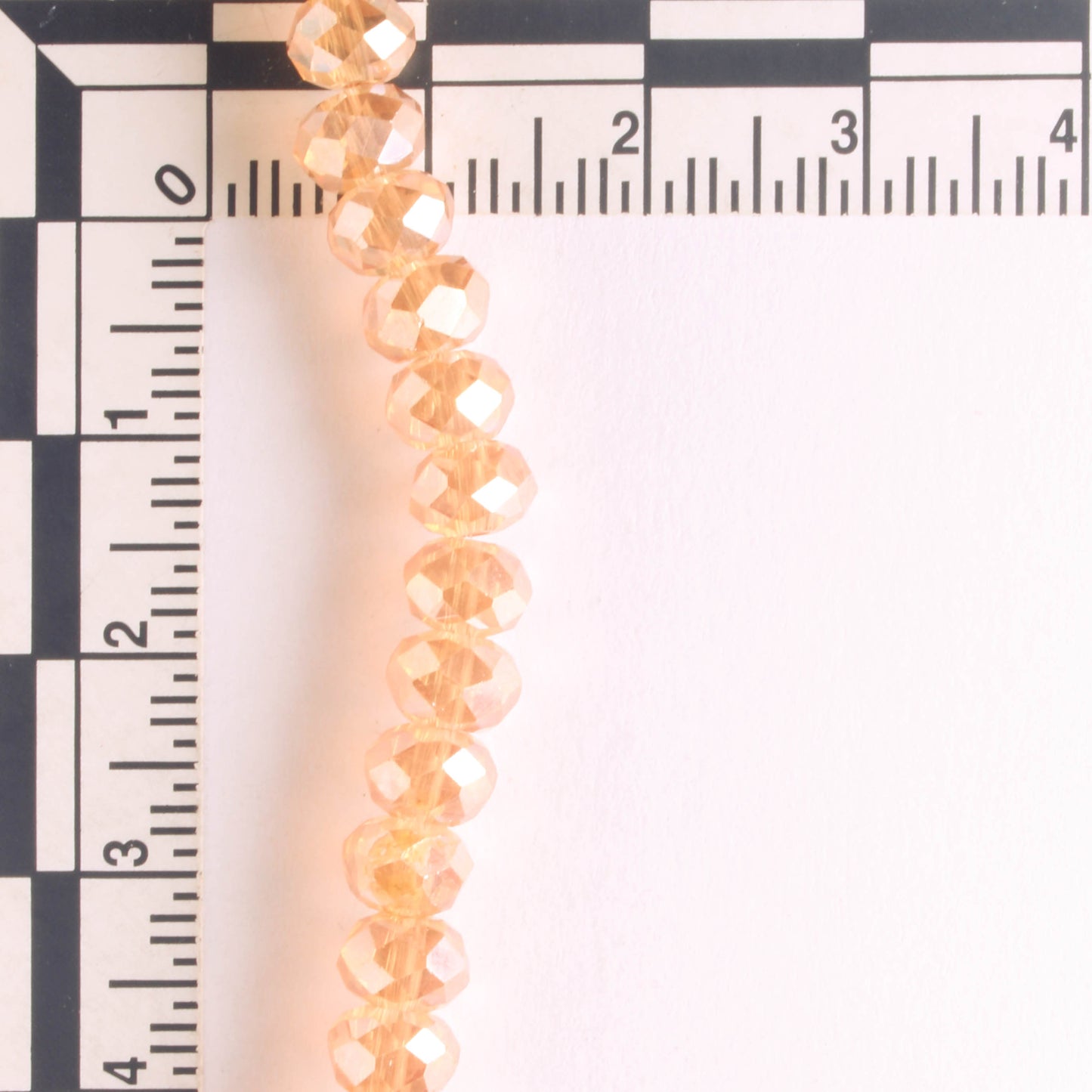 Chinese Crystal Rondelles - 8" strand