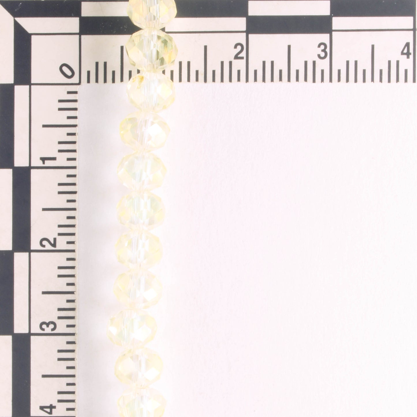 Chinese Crystal Rondelles - 8" strand