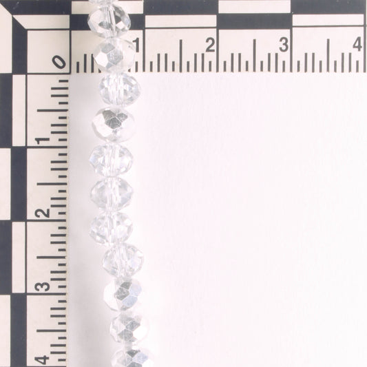 Chinese Crystal Rondelles - 8" strand