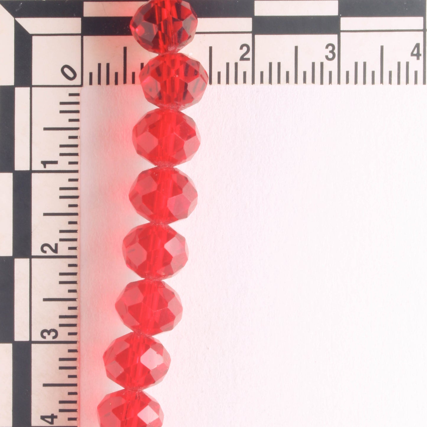 Chinese Crystal Rondelles - 8" strand
