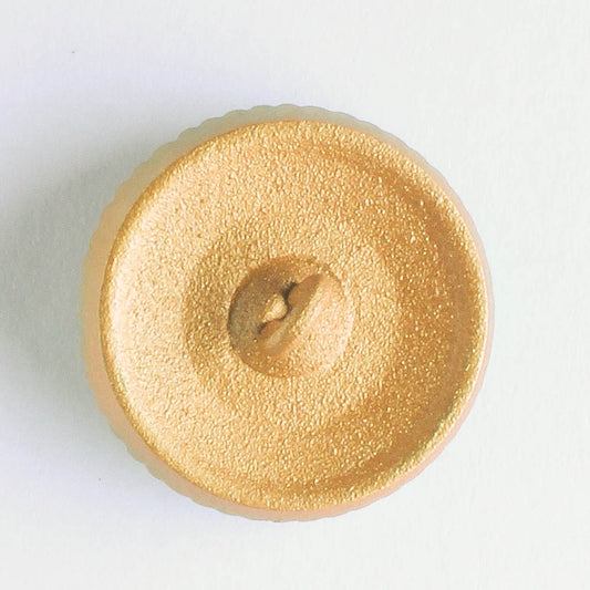 Daisy Button - Gold with a Tea Green Wash
