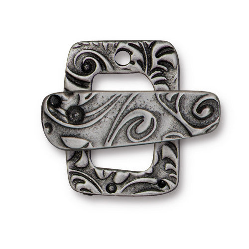 Jardin Toggle Clasp - Antique Pewter