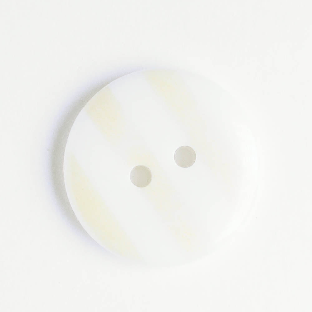 Button - Yellow Stripes - Plastic