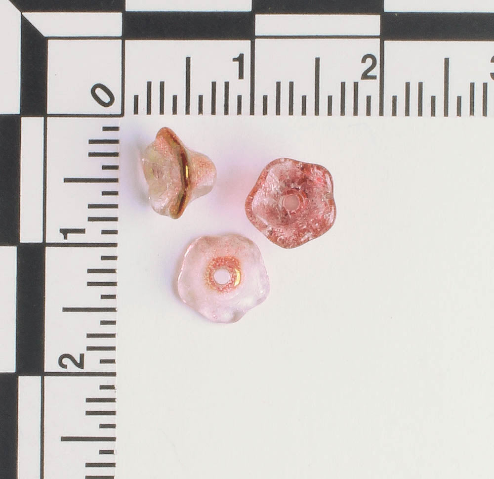 4x6mm Bell Flower - Vintage Rose - qty 25