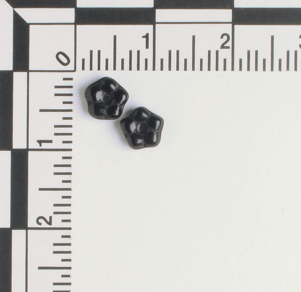 5mm Daisy Spacer- Black - qty 50