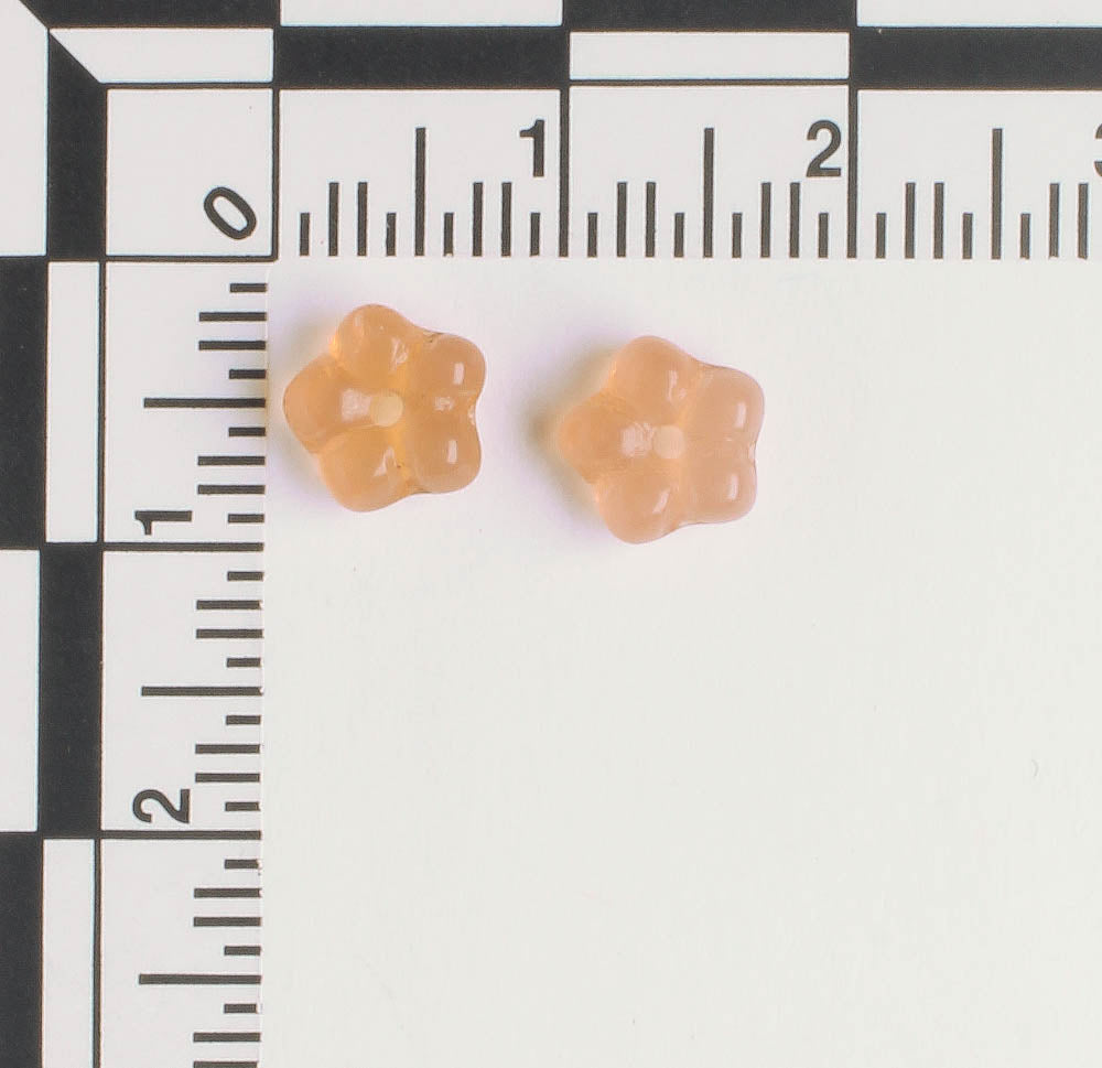 7mm Daisy Spacer- Apricot - qty 50