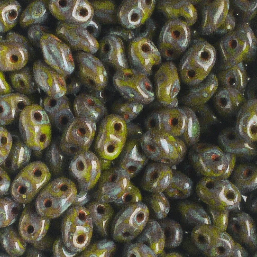 Miniduo Opaque Olive Dark Travertine - 10 grams