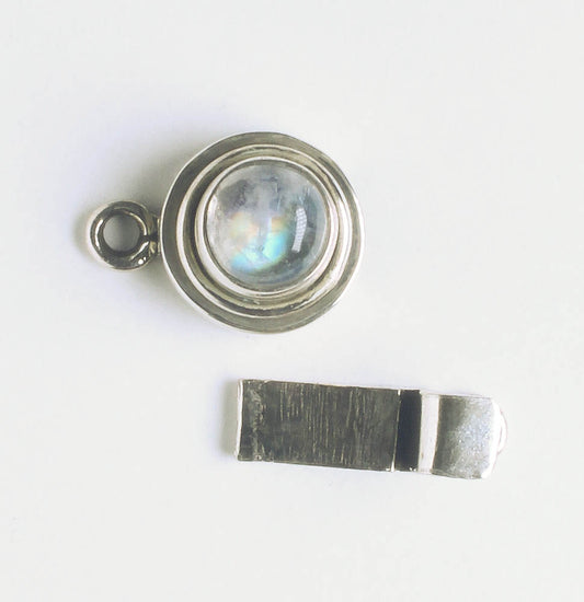 Single Strand Box Clasp - Sterling - 20x11mm