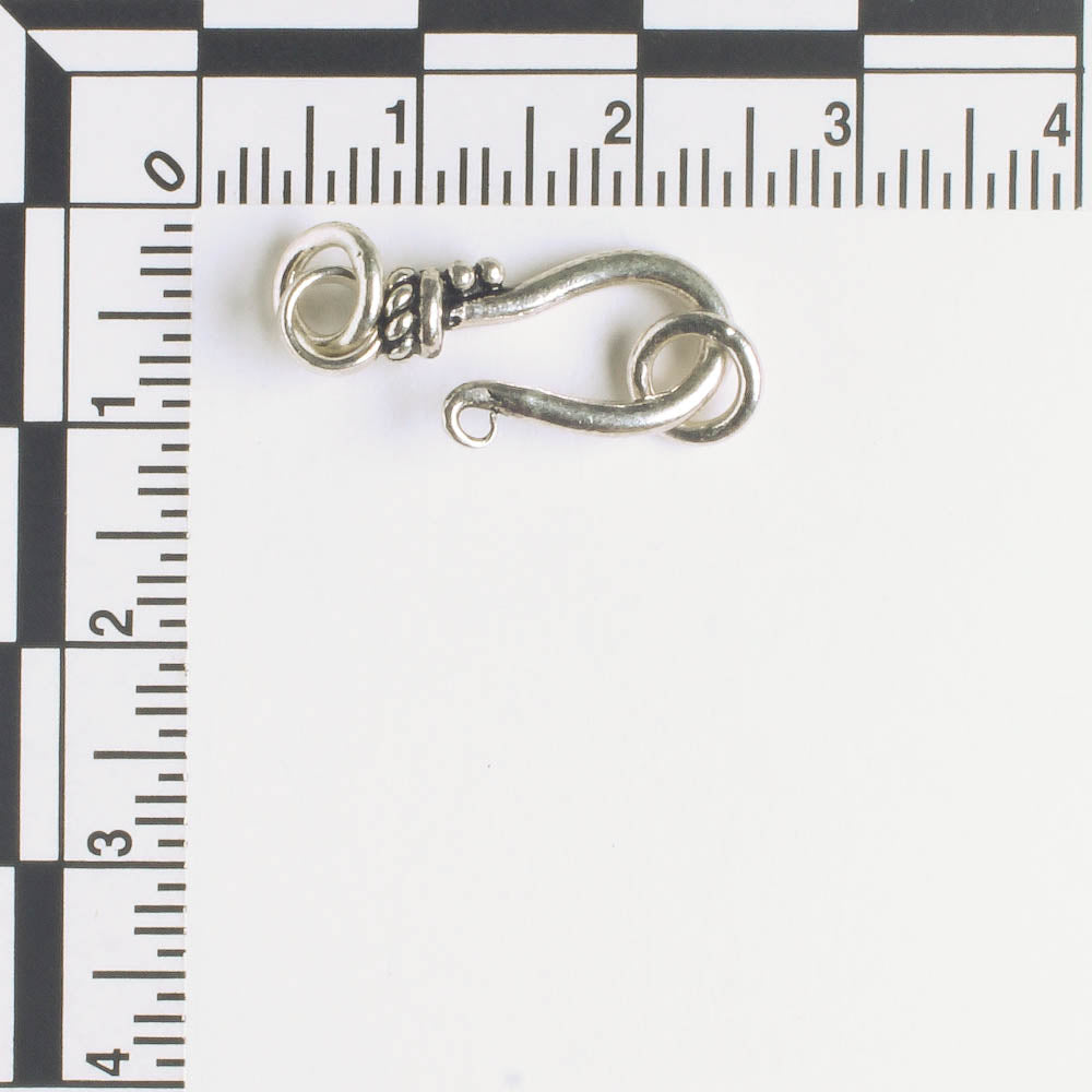 Hook and Eye Clasp - Sterling