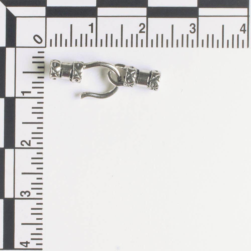 Hook and Eye Clasp - Sterling