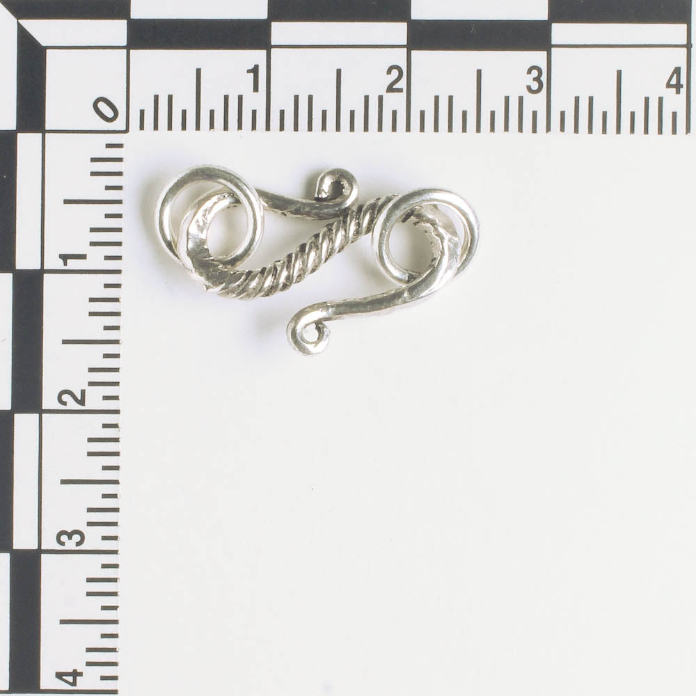 S-Hook Clasp - Sterling