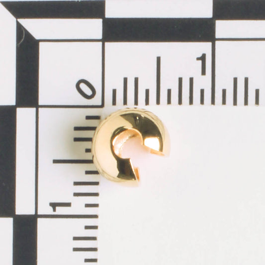 Crimp Cover Gold - qty 20