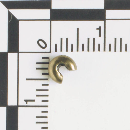 Crimp Cover Brass - qty 20