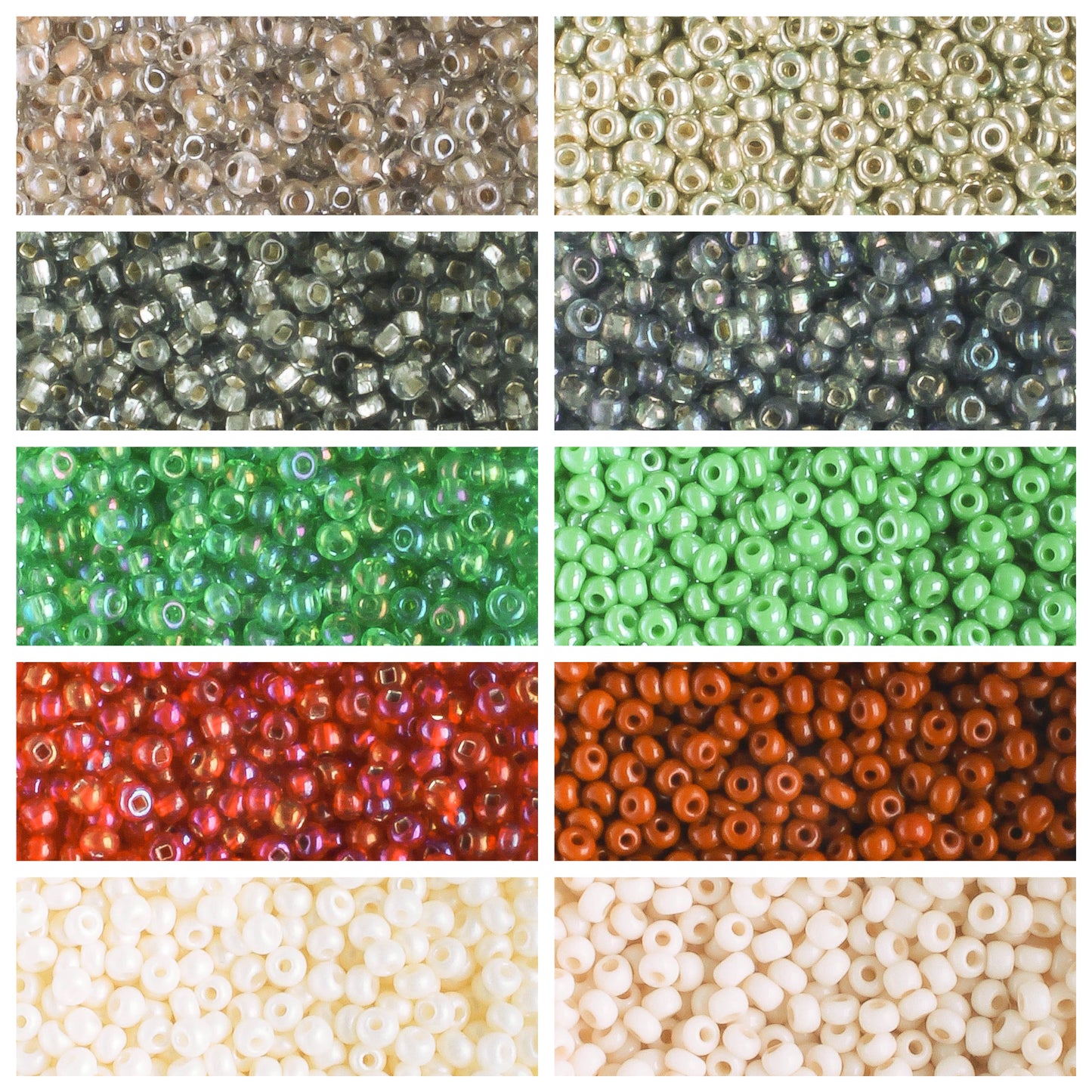 11/0 Czech Seed Bead Collection