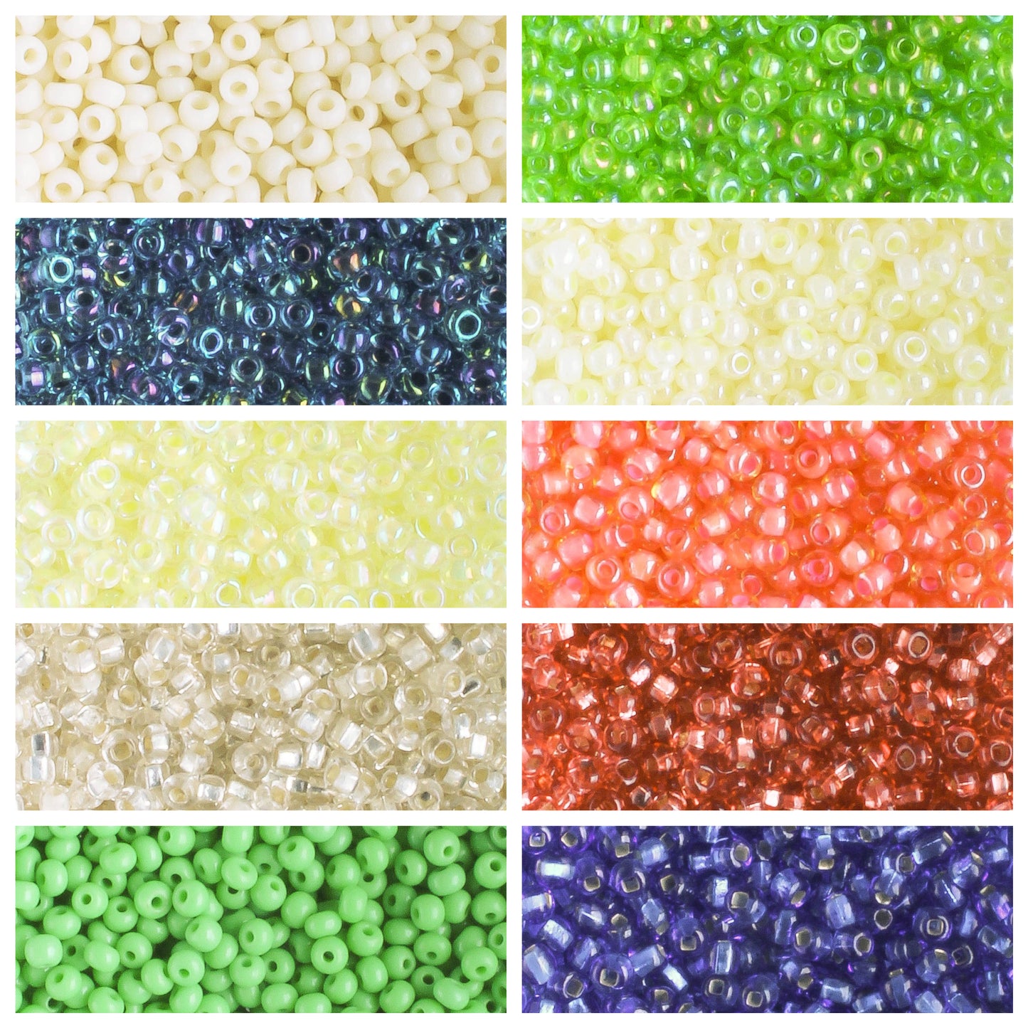 11/0 Czech Seed Bead Collection