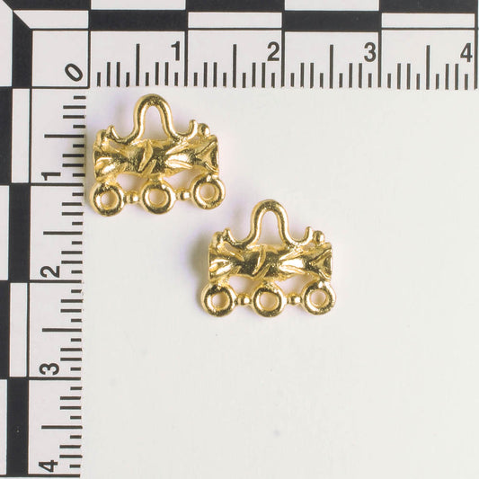 3 Strand Connector - Gold