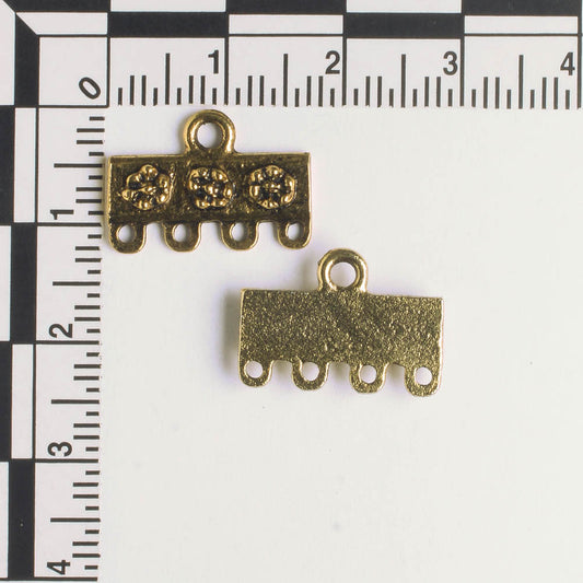 4 Strand Connector - Gold