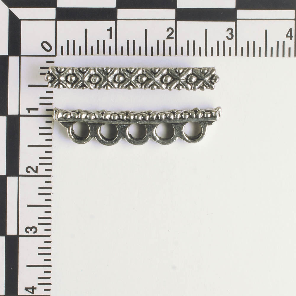 5 Strand Spacer Bar - Silver