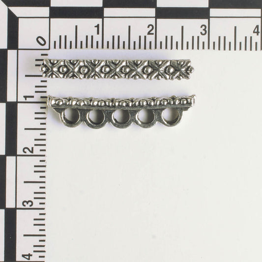 5 Strand Spacer Bar - Silver