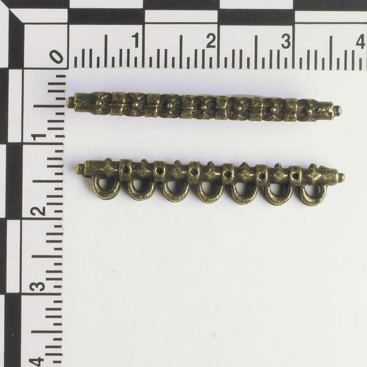 7 Strand Spacer Bar - Brass