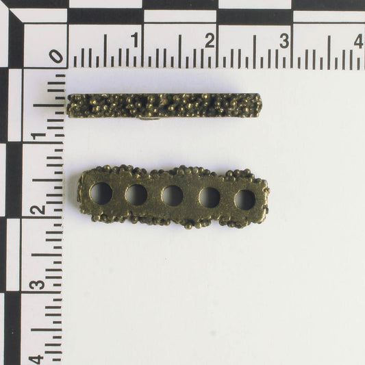 5 Strand Spacer Bar - Brass