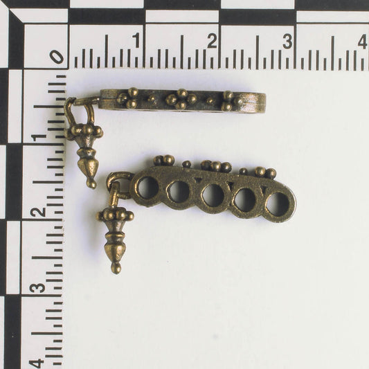 5 Strand Spacer Bar - Brass