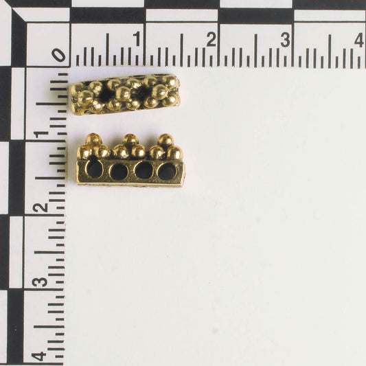 4 Strand Spacer Bar - Gold
