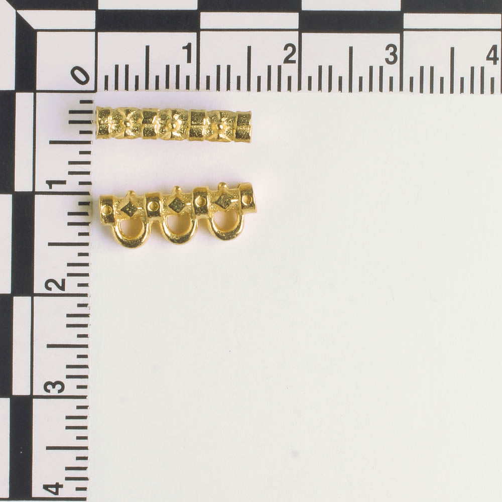 3 Strand Spacer Bar - Gold