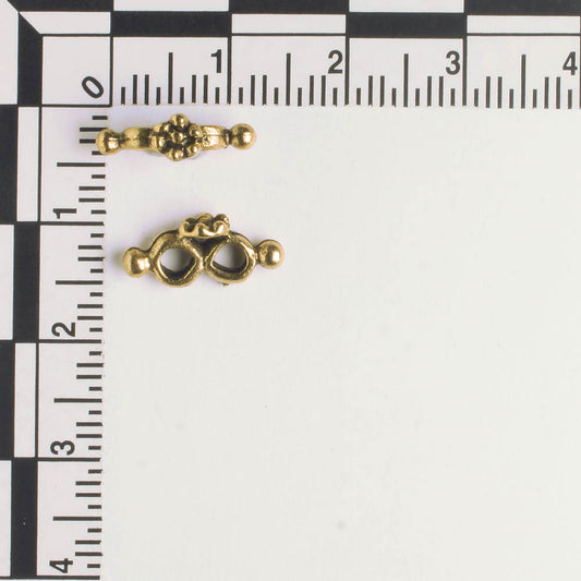 2 Strand Spacer Bar - Gold