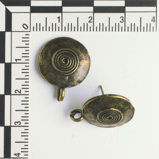 Earring - Brass - Pair