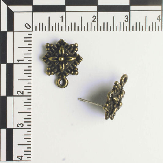 Earring - Brass - Pair