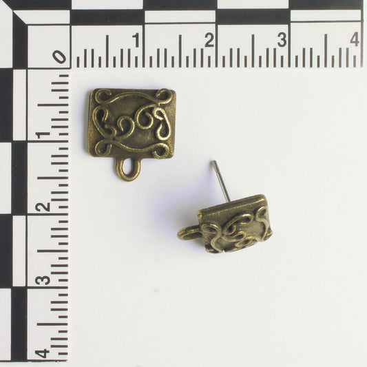 Earring - Brass - Pair