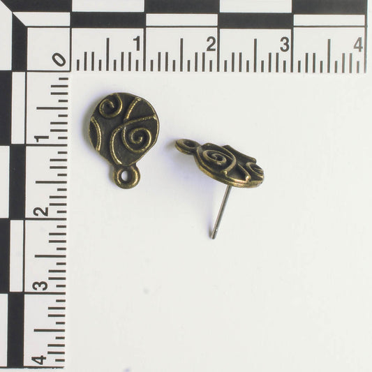 Earring - Brass - Pair