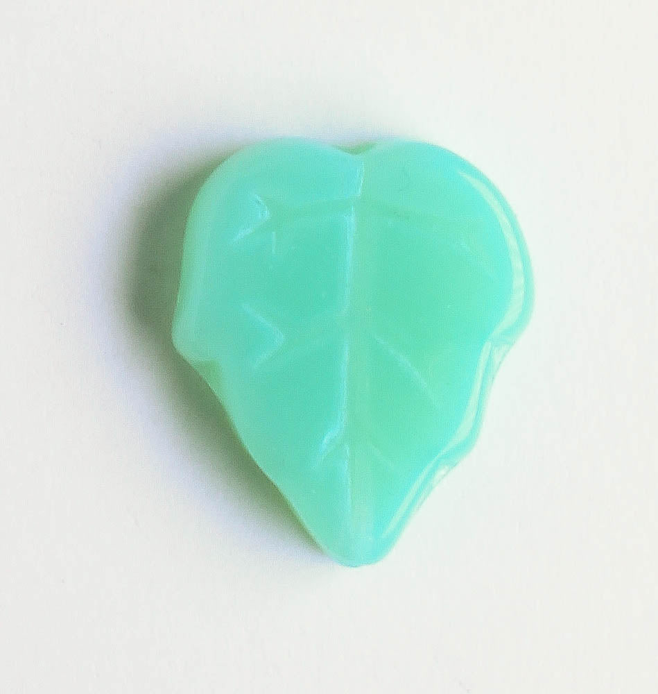 Leaf Bead - Milky Green