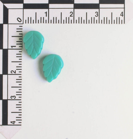 Leaf Bead - Dark Turquoise