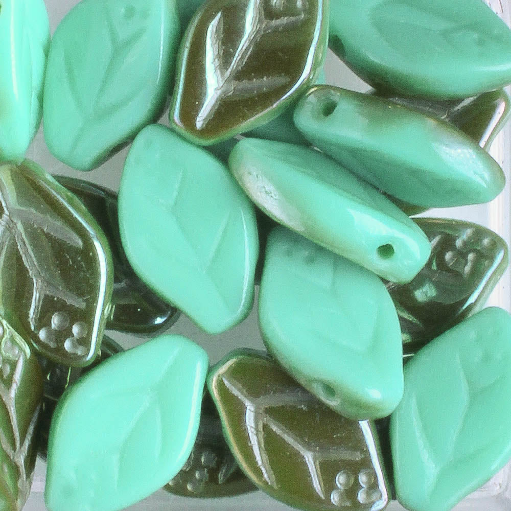 Leaf Bead - Turquoise